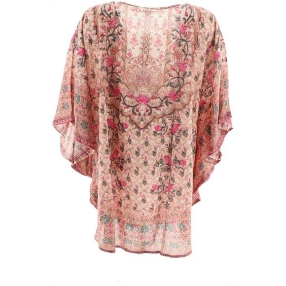 Tolani Collection Regular Printed Woven Caftan Tunic - Picture 4 of 8